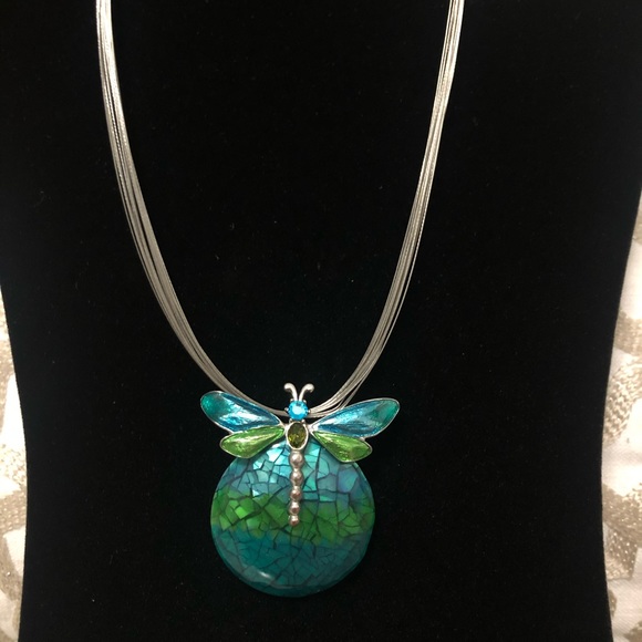 Chico's Jewelry - Chico’s dragonfly enameled necklace